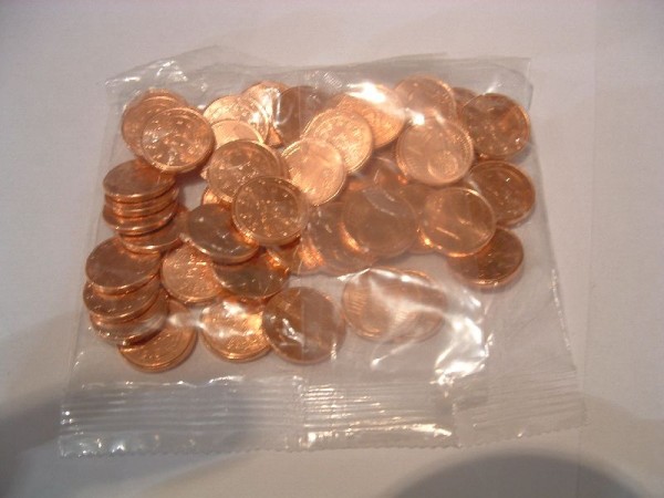 (afbeelding voor) 1 eurocent 2002 UNC zak van 50 x